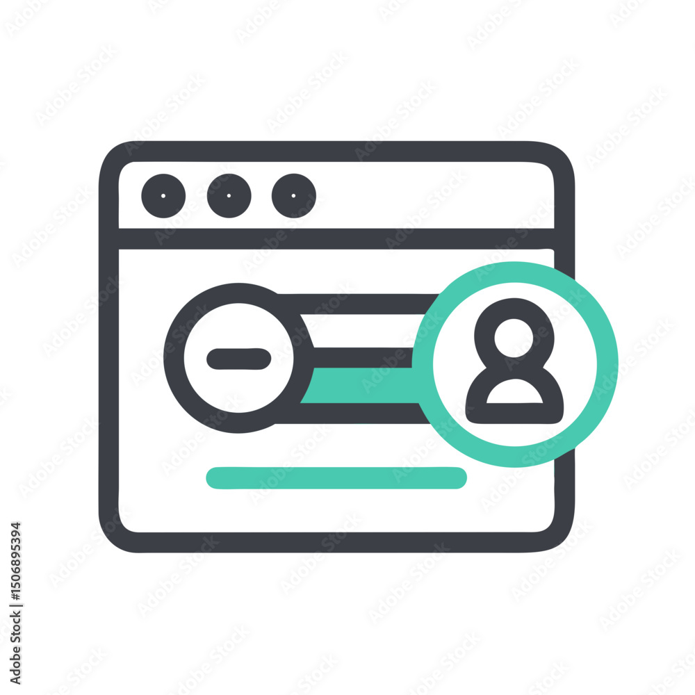 Poster user interface element showing account settings within a browser