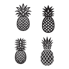 Fototapeta premium Pineapple Svg Bundl