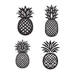 Fototapeta premium Pineapple Svg Bundl