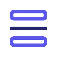 Obraz premium Abstract purple bars graphic on a White Background