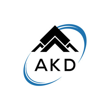 Initial AKD Letter Linked Logo for business and company identity. Modern AKD Letter Logo Vector Template with modern trendy golden logo.
