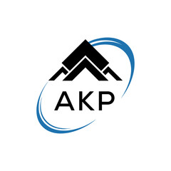 Initial AKP Letter Linked Logo for business and company identity. Modern AKP Letter Logo Vector Template with modern trendy golden logo.
