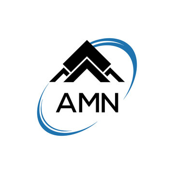 Initial AMN Letter Linked Logo for business and company identity. Modern AMN Letter Logo Vector Template with modern trendy golden logo.
