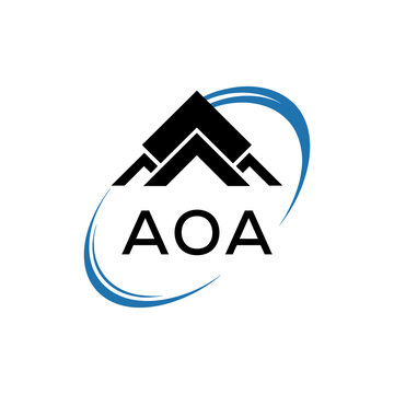Initial AOA Letter Linked Logo for business and company identity. Modern AOA Letter Logo Vector Template with modern trendy golden logo.
