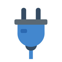 Obraz premium Electric plug symbol on White Background with simple design