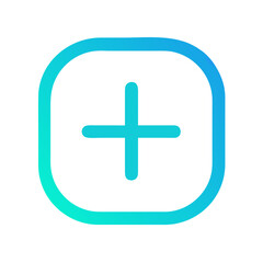 Add icon in a rounded square, clean and modern