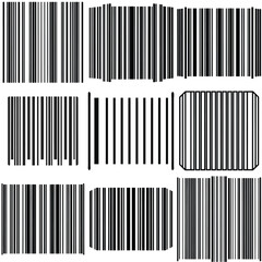 Barcode vector illustration isolated on white background.