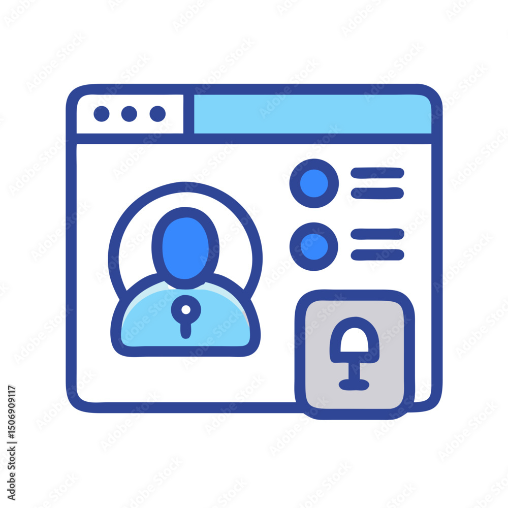 Poster security web profile page demonstrating user privacy controls