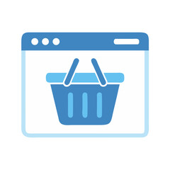 Online shopping cart displayed in simple web browser interface