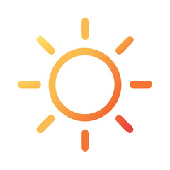 Isolated sun vector illustration graphic on a White Background