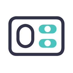 Fototapeta premium Minimalist Icon Representing Settings or Configuration Options