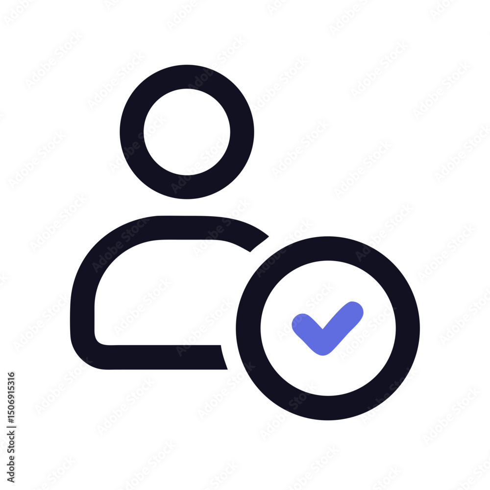 Poster user profile icon with a checkmark for verification