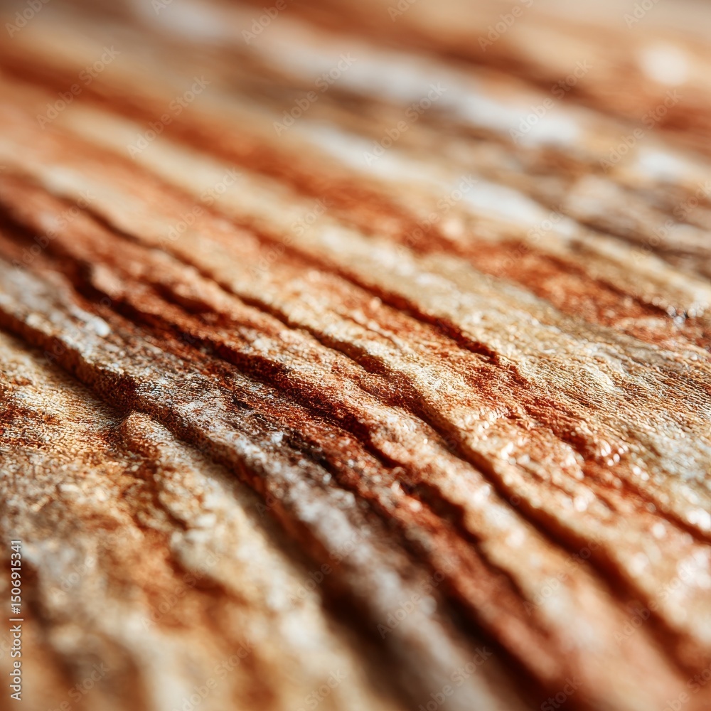 Poster Weathered Wood Texture: Abstract Detail of Grain and Texture with Shallow Depth of Field 