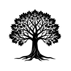 Obraz premium vector tree silhouette