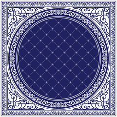 Monochrome vintage decorative ornate label design frame