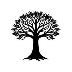Obraz premium vector tree silhouette