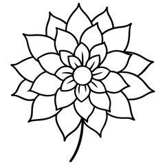 vector illustration of a flower