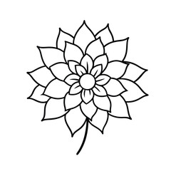 abstract flower vector illustration