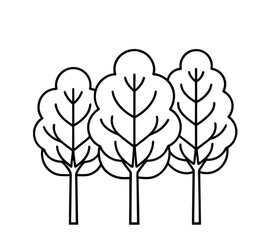 vector tree silhouette