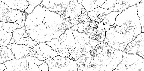 Fototapeta premium abstract featuring cracked brick wall pattern, cracked surface with intricate line work and textures abstract background