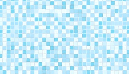 Fototapeta premium Light Blue Ceramic Tiled Background With Subtle Texture and Geometric Pattern