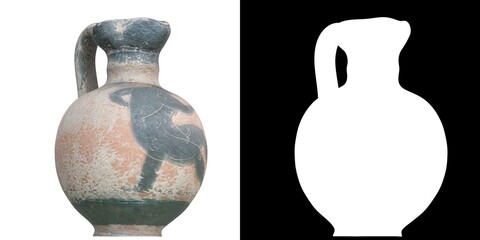3D rendering illustration of an Ancient Greek Vase