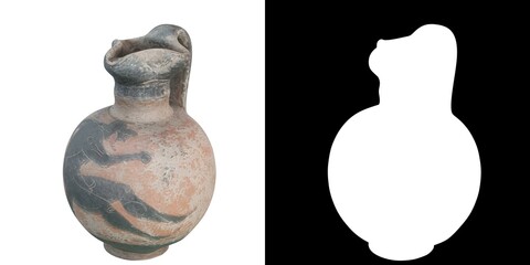 3D rendering illustration of an Ancient Greek Vase
