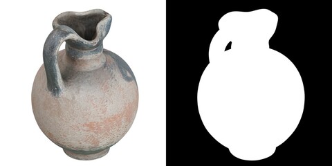 3D rendering illustration of an Ancient Greek Vase
