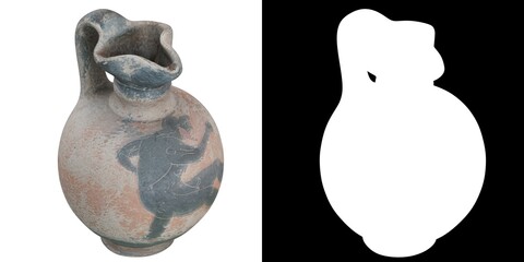 3D rendering illustration of an Ancient Greek Vase