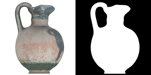 3D rendering illustration of an Ancient Greek Vase
