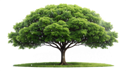 Rain tree isolated on white background PNG