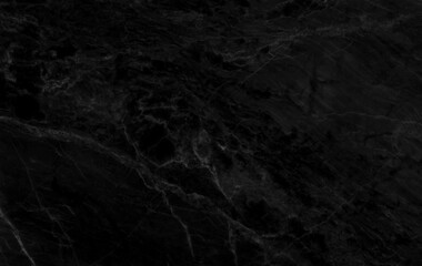 Black marble background and texture, horizontal shape