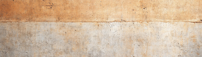 Aged concrete wall texture with weathered appearance, showcasing blend of earthy tones and rough surfaces. This evokes sense
