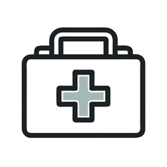 Obraz premium First Aid Kit Vector Icon - SVG Vector 