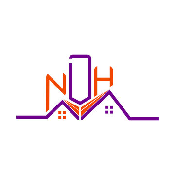 NDH Real State logo design, NDH simple and modern logo. NDH luxurious alphabet design