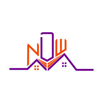 NDW Real State logo design, NDW simple and modern logo. NDW luxurious alphabet design