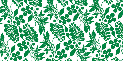 Clothes fabric background design vector, A seamless floral elegant damask pattern, featuring swirling, Ceramic floral tiles design, wall art decoration. 