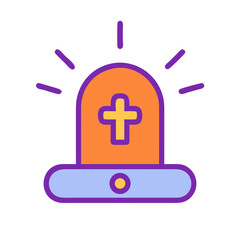 Obraz premium Emergency Light Vector Illustration 