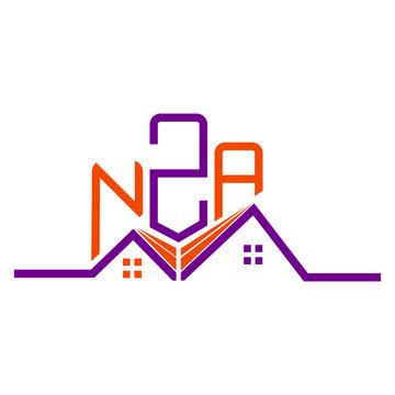 NZA Real State logo design, NZA simple and modern logo. NZA luxurious alphabet design