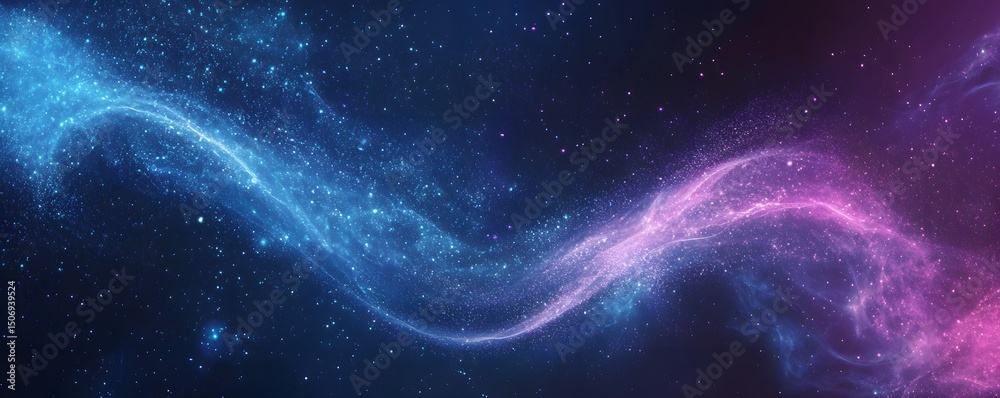 Poster abstract blue and purple light rays on a background vector illustration. glowing speed motion blur l