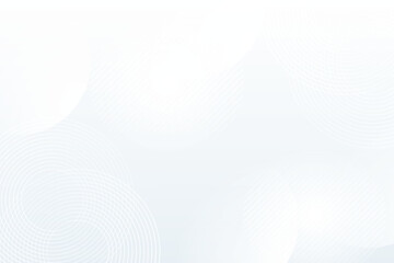 White abstract background. Modern circle lines pattern. Futuristic concept. Minimal geometric design.