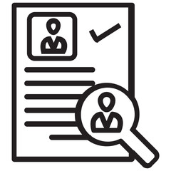 Find CV Icon, Resume Search, Candidate Screening, Job Application Review, Talent Search