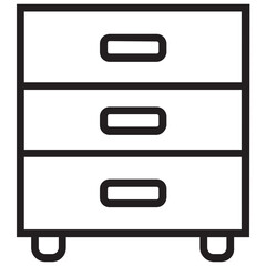 Cabinets Icon, Storage Unit, Filing Cabinet, Office Furniture, Organizer