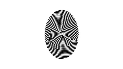 Fingerprint scanning icon sign—fingerprint scanning icon symbol. Cybersecurity concept. Digital security authentication concept. Biometric authorization
