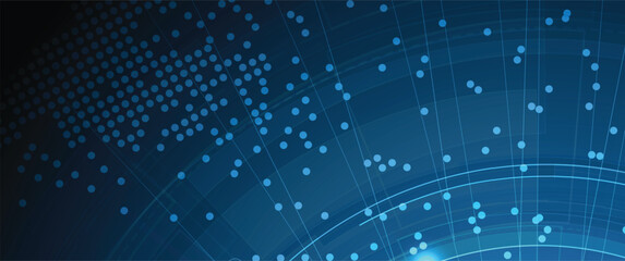 Obraz premium Abstract high technology and science background