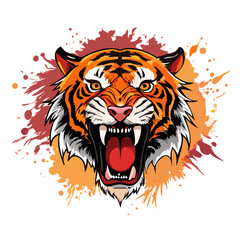 tiger head vector
