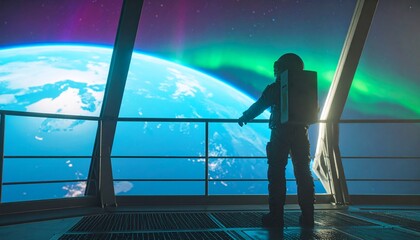 Auroras shimmer like dreams in the night sky.  