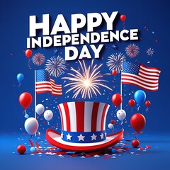 Happy Independence day. happy independence day background. Happy US Independence Day background with American flag