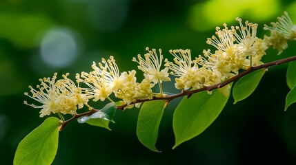 Naklejka premium a branch with beautiful flowers