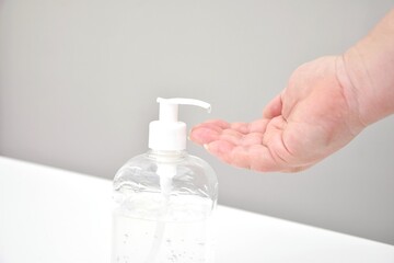 Use of alcohol gel, hand sanitizer.